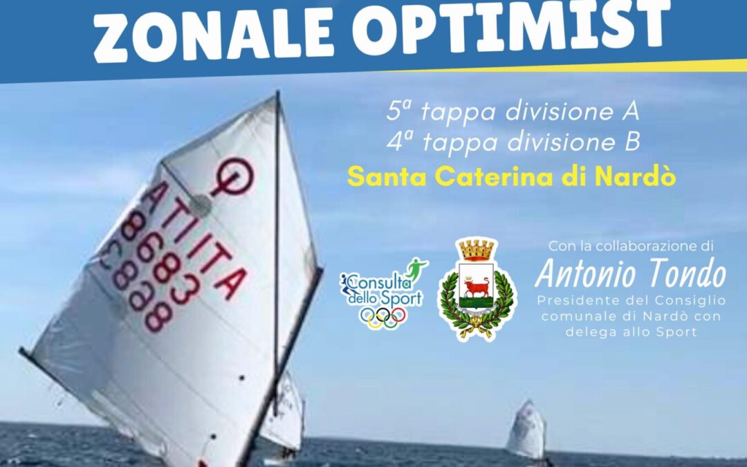 Il CN La Lampara ospita il Campionato Zonale Optimist – V Tappa Divisione A e IV Tappa Divisione B
